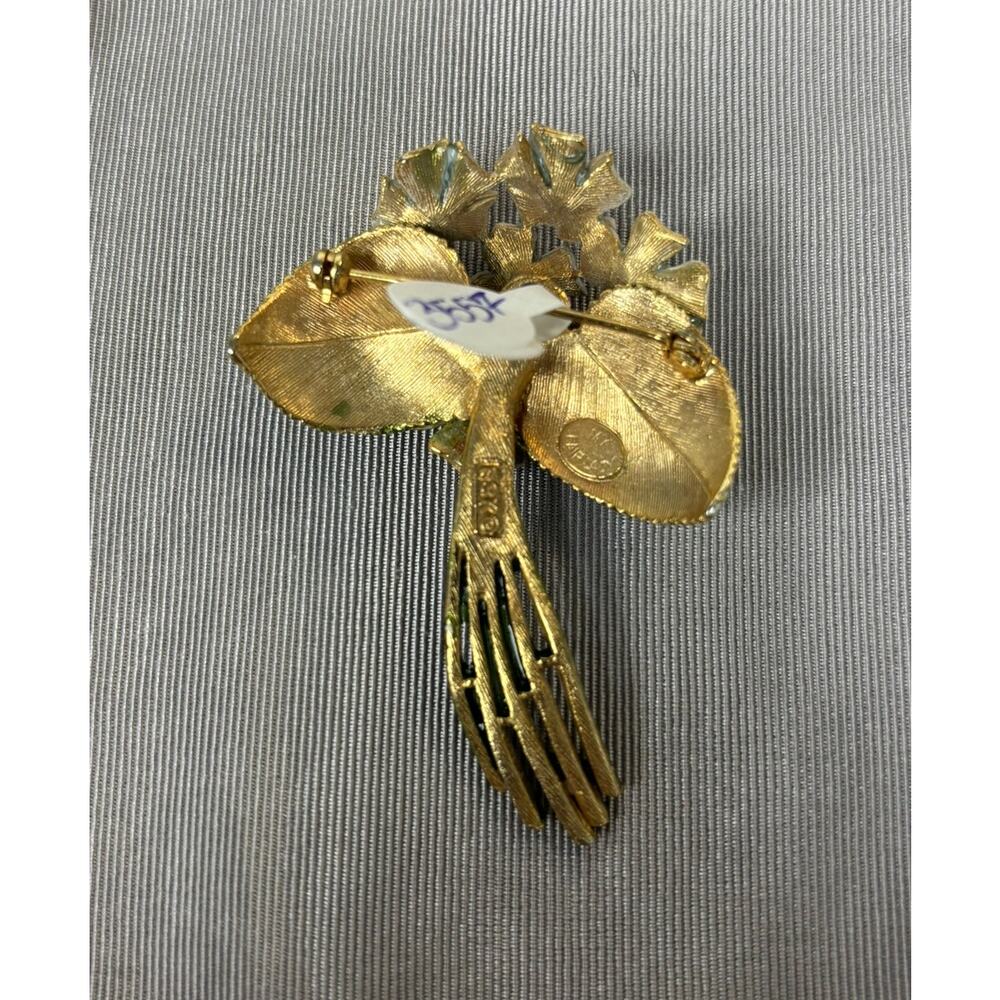 Vintage BSK My Fair Lady Enameled Bouquet Pin Brooch #56632 - Picture 2 of 5